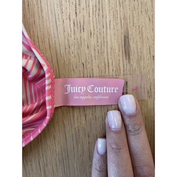 NWOT Juicy Couture One Piece Swimsuit Bathing Suit Size Large 2557 - Picture 3 of 6